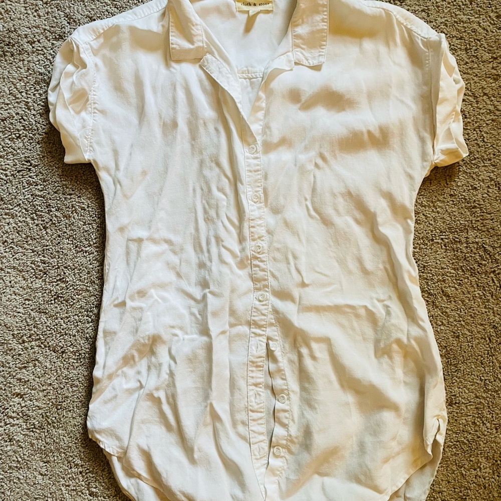 Linen Classic Collar Button Down - image 3